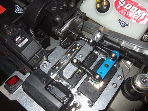 Losi 5ive T - Custom Upgrade Parts - Aluminum Duel Steering Setup w/ Hitec Servo