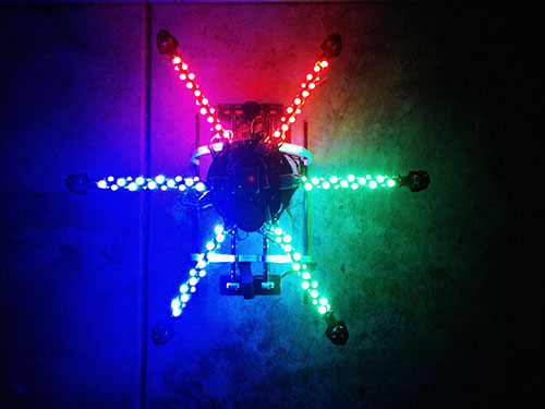 ATG 600-CRP Real Carbon Folding Frame Hex rotor Hexa Multi-copter - LED Lights