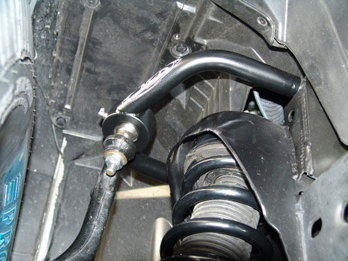 NCD Upper Control Arm installed to a Nissan Titan